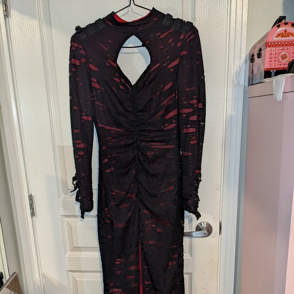 Shrine Goth Dress Distressed Vampire Gothic Medium